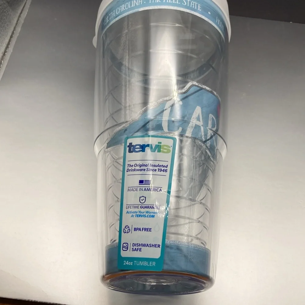 Tervis North Carolina Tar Heel‎ State Insulated Tumbler with Lid 24oz Blue